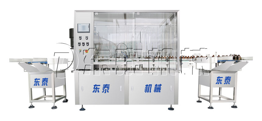 全自動旋轉(zhuǎn)式液體灌裝旋蓋一體機 全自動旋轉(zhuǎn)式液體灌裝旋蓋一體機